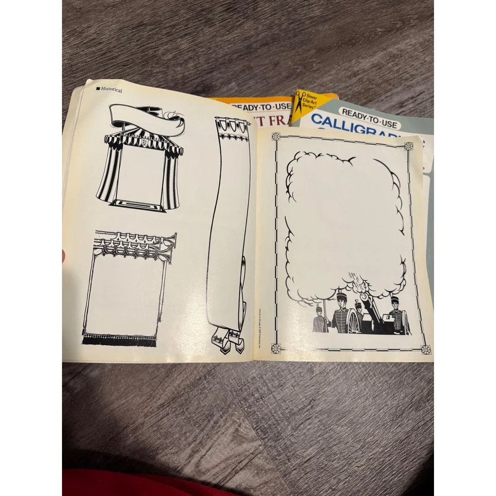Calligraphic Ornaments Clip Art Book Vintage Graphic Borders‎ Frames 3 pack